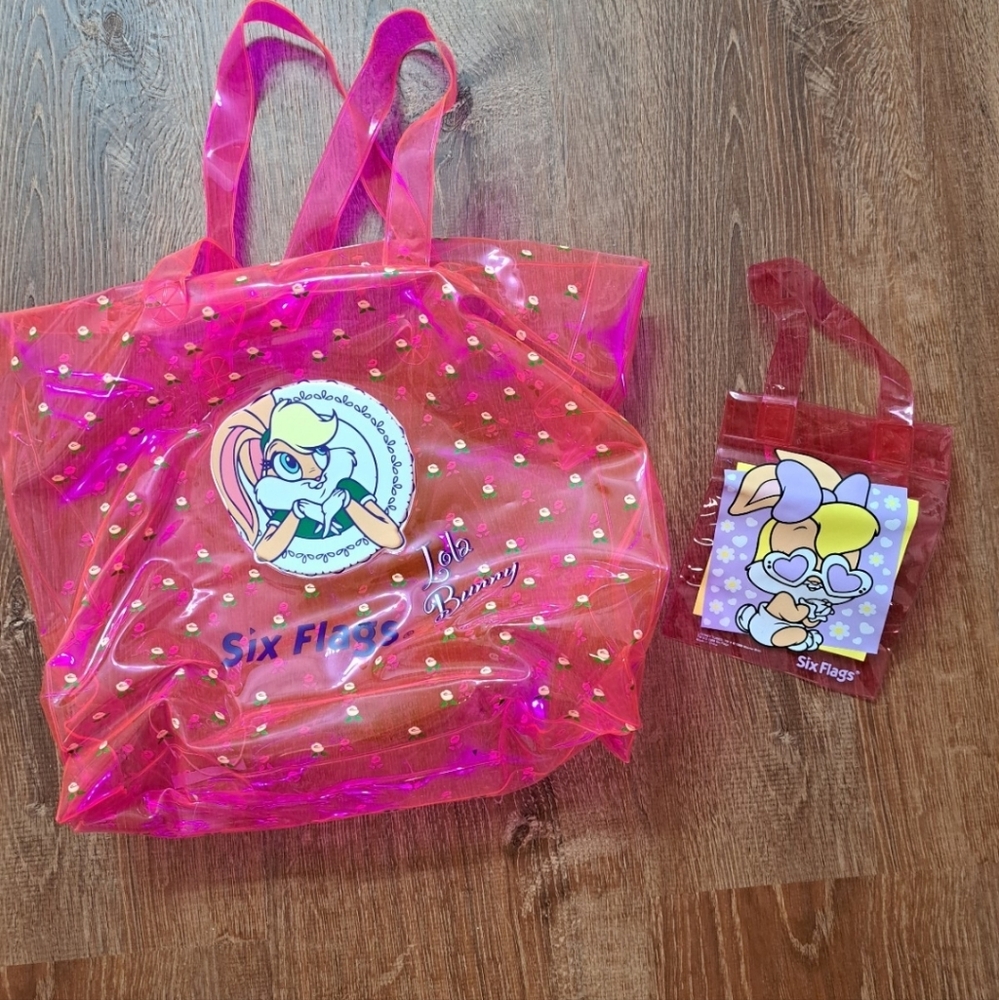 Vintage 1999 Lola Bunny Six Flags Pvc Bags
